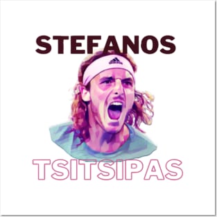 stefanos tsitsipas Posters and Art